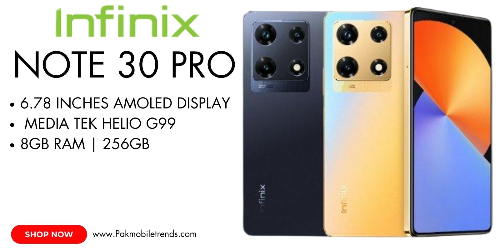 Infinix Note 30 Pro 108MP Triple Camera – Ultra Clear Photography & Night Mode