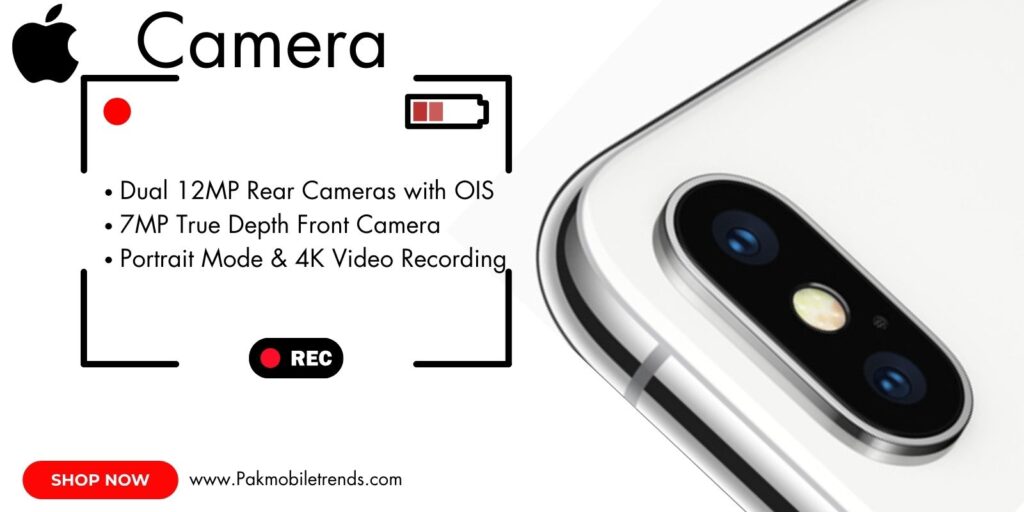 iPhone X with edge-to-edge OLED display and sleek design