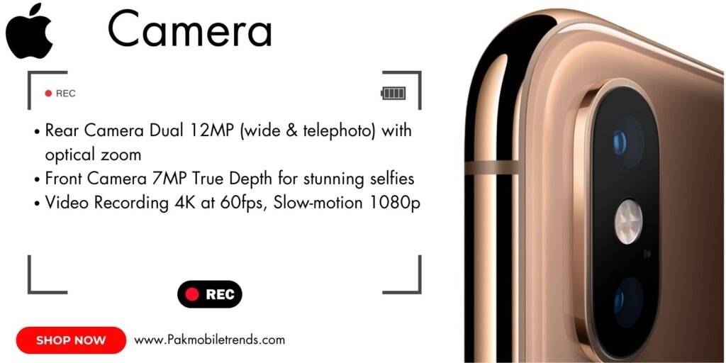 Close-up of iPhone XS Max dual-camera system capturing high-quality images