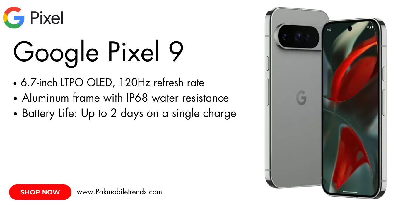 Google Pixel smartphone displaying its home screen with vibrant colors, showcasing its sleek design and advanced camera features.
