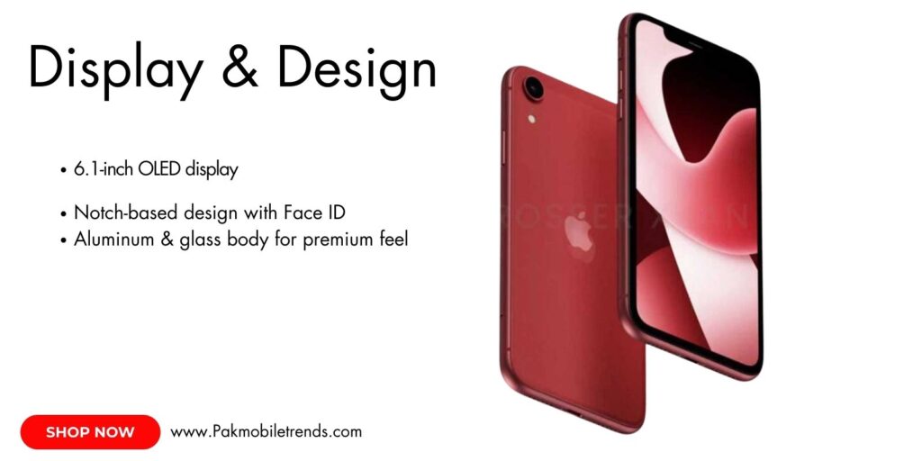 iPhone SE 4 display with vibrant colors and sleek design