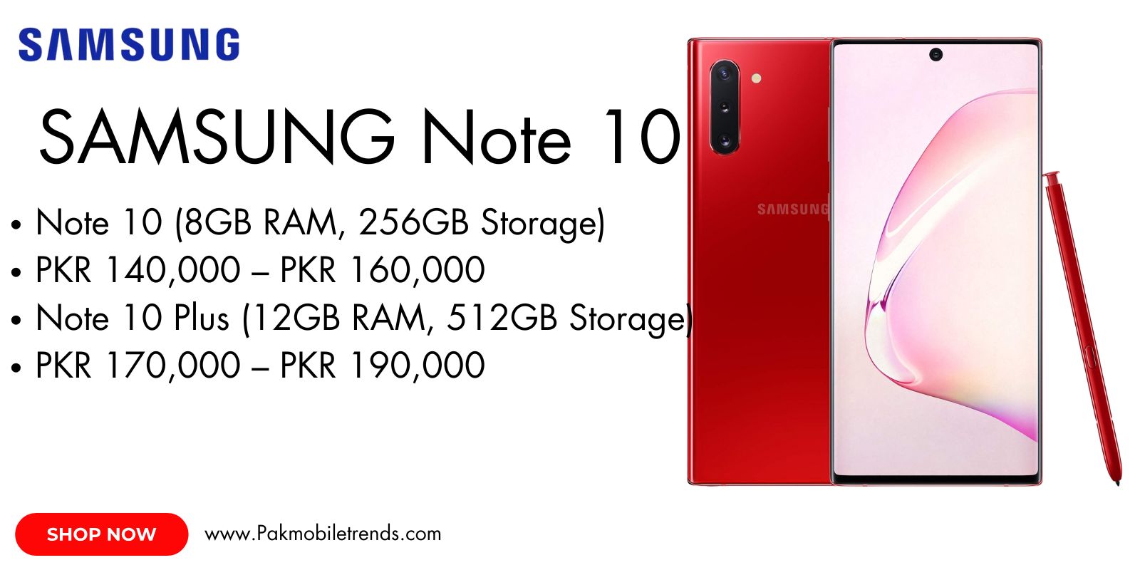 Samsung Galaxy Note 10 featuring a sleek design, vibrant display, and S Pen stylus for enhanced productivity.