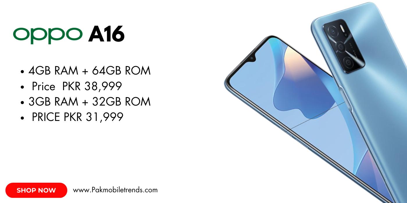 Oppo A18 smartphone showcasing its sleek design, dual-camera setup, and vibrant display on a clean, modern background.