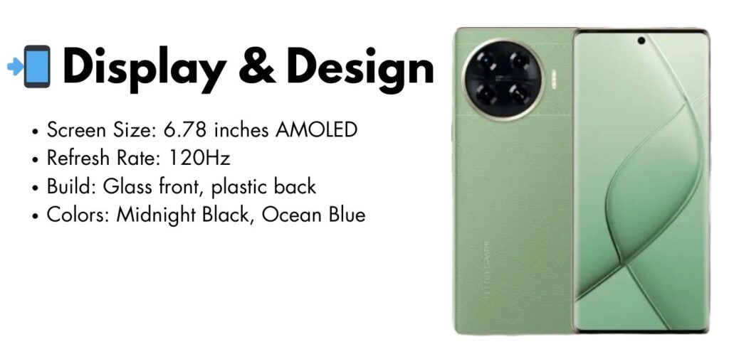 Tecno Spark 20 Pro Plus smartphone displaying its vibrant screen and sleek design.
