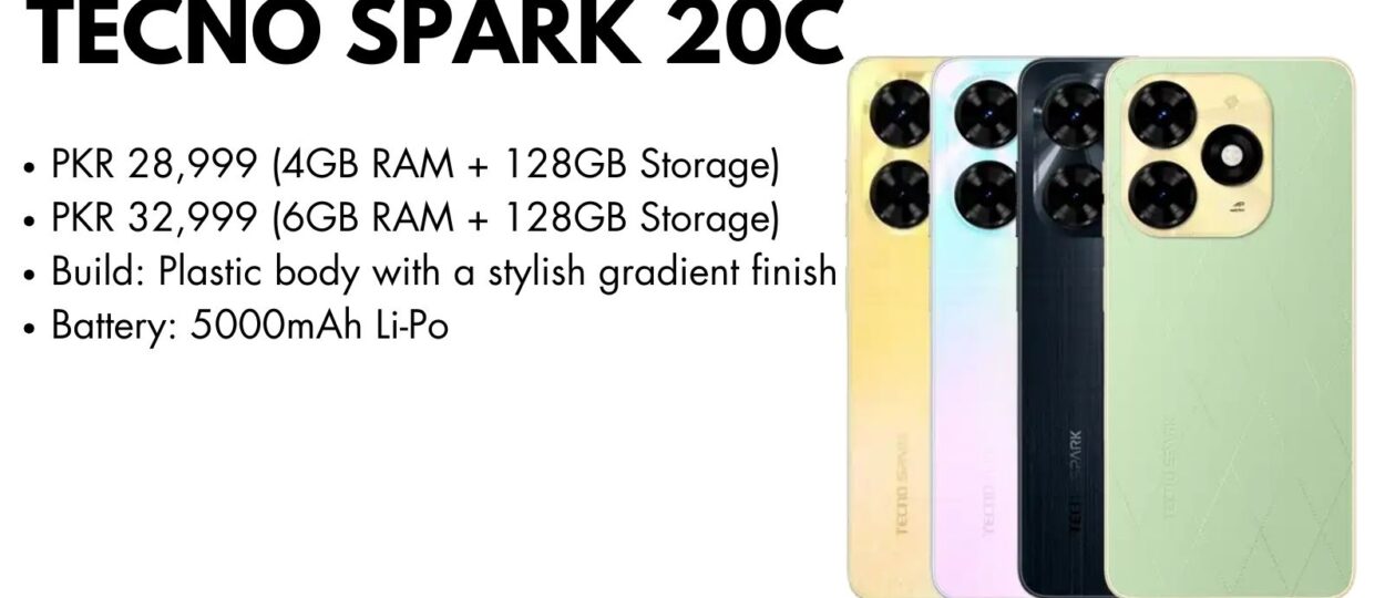 TECNO Spark 20C – Power Meets Style