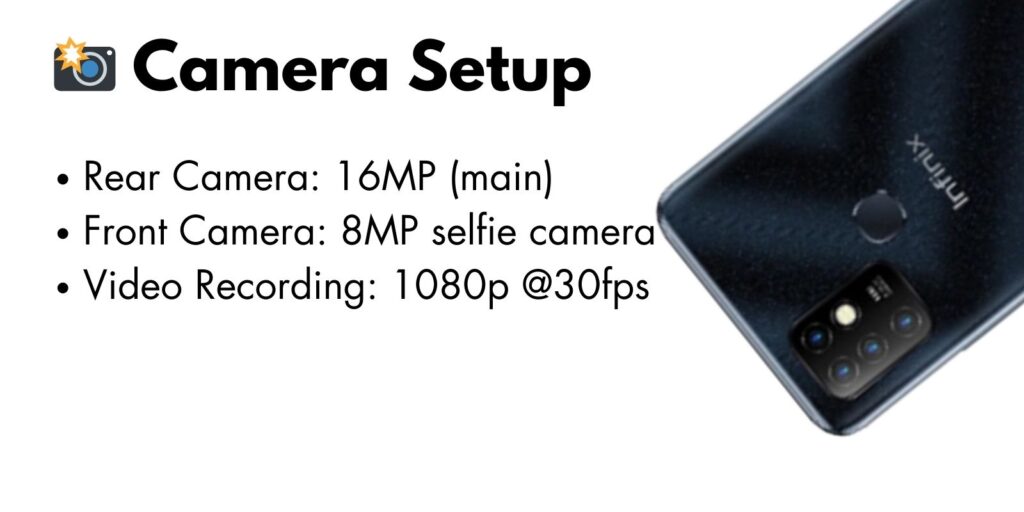 Infinix Hot 10 smartphone with AI-powered quad-camera setup, capturing high-quality photos in all lighting conditions