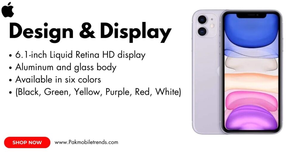 Close-up of the iPhone 11 display showing vibrant colors and sharp details, featuring the Liquid Retina HD screen with True Tone technology.