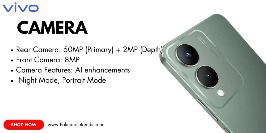 Close-up of the VIVO 17s smartphone showcasing its advanced triple-camera setup with AI capabilities, sleek design, and LED flash, highlighting its photography features