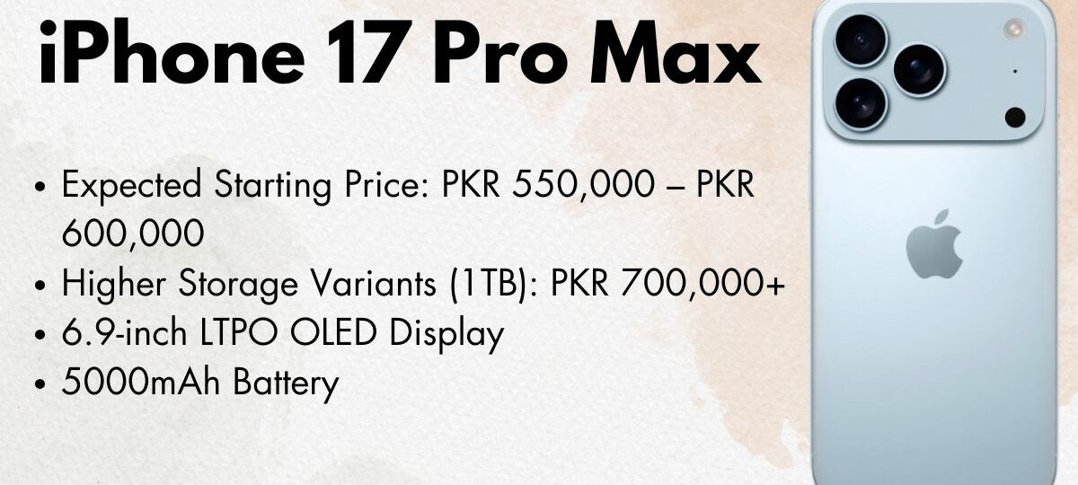 iPhone 17 Pro Max featuring sleek design and advanced triple camera setup