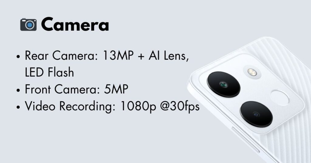 Infinix Smart 7 camera showcasing its sleek design and high-quality lens