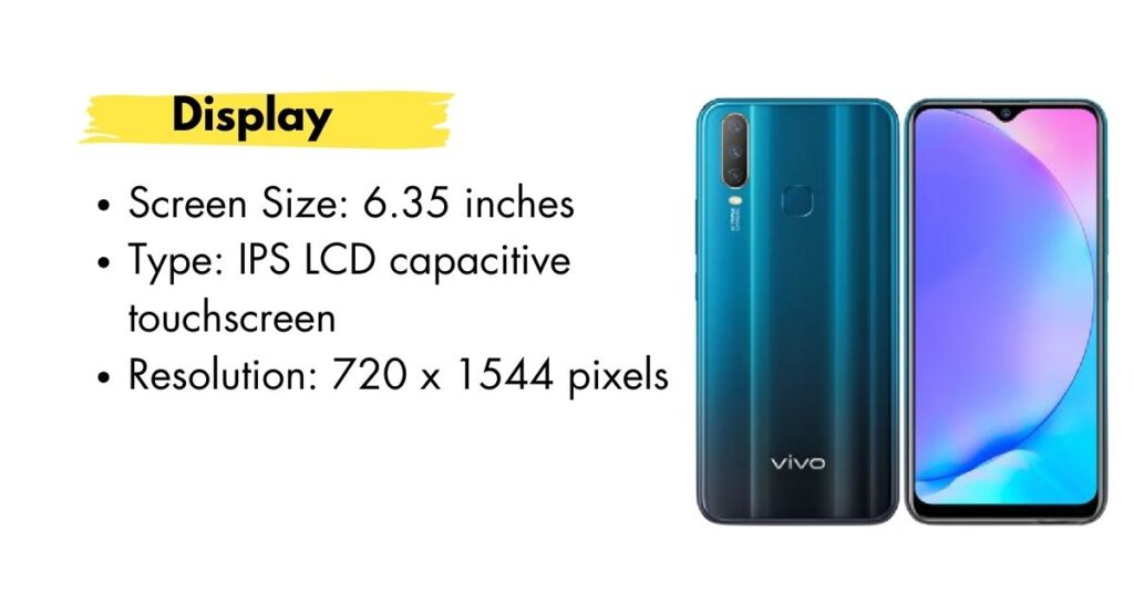 Vivo Y17v smartphone featuring a vibrant display with sleek design