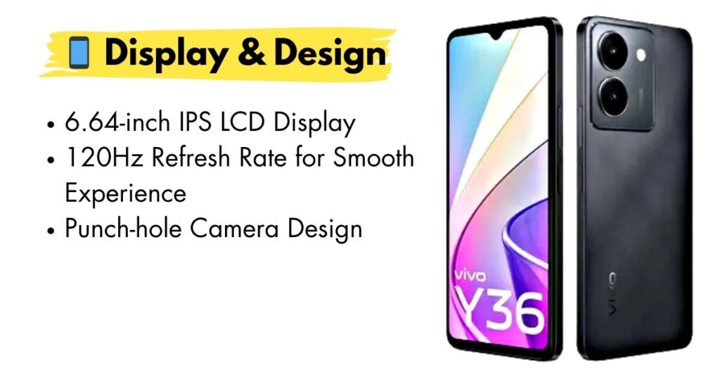 Vivo Y36 smartphone with a vibrant display and sleek design.
