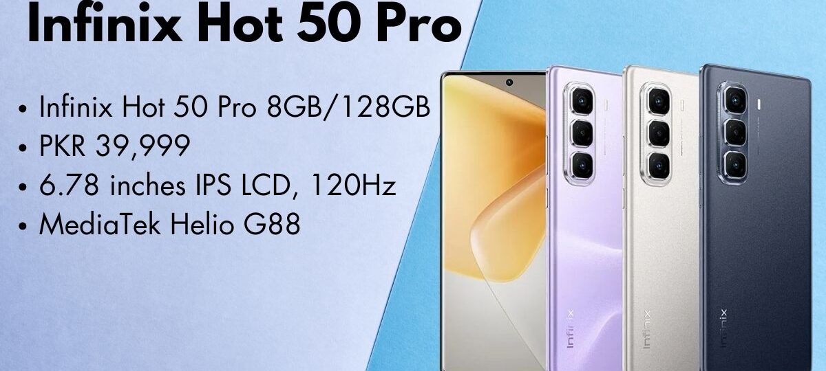 Infinix Hot 50 Pro smartphone with stylish design and powerful features