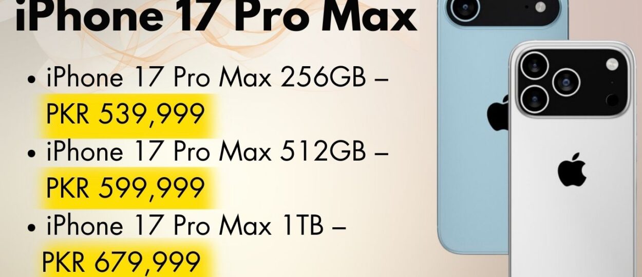 iPhone 17 Pro Max showcasing its sleek design and advanced camera system.