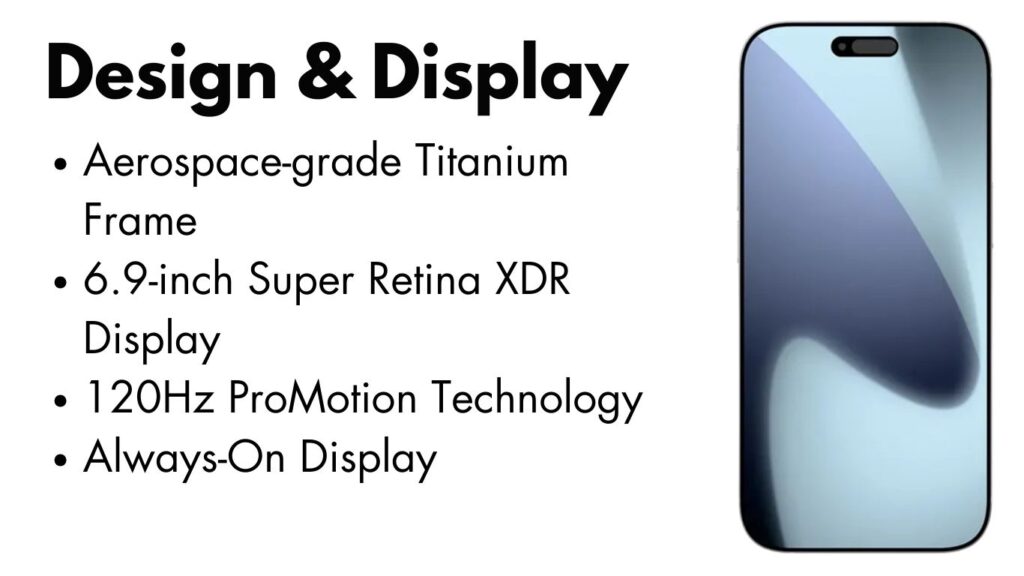 iPhone 17 Pro Max featuring a sleek design and advanced display technology.