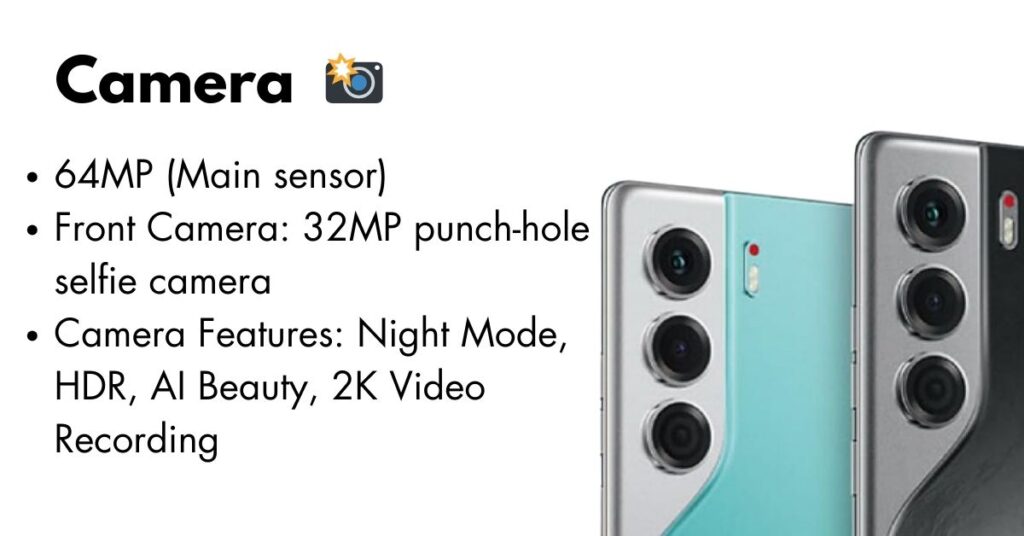 Tecno Camon 40 rear camera close-up with AI lens and LED flash