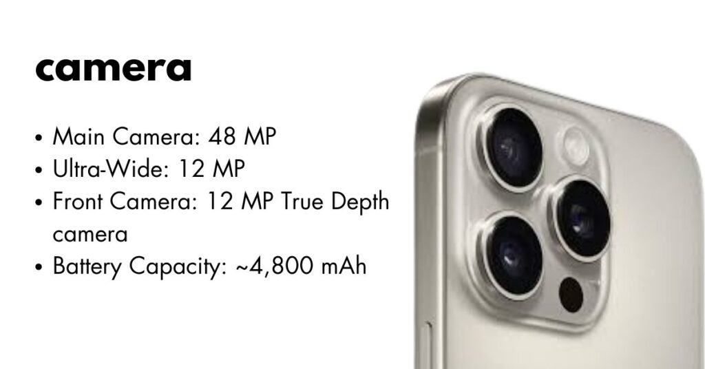 Close-up view of the iPhone 16 Pro Max triple-lens camera system with advanced AI features