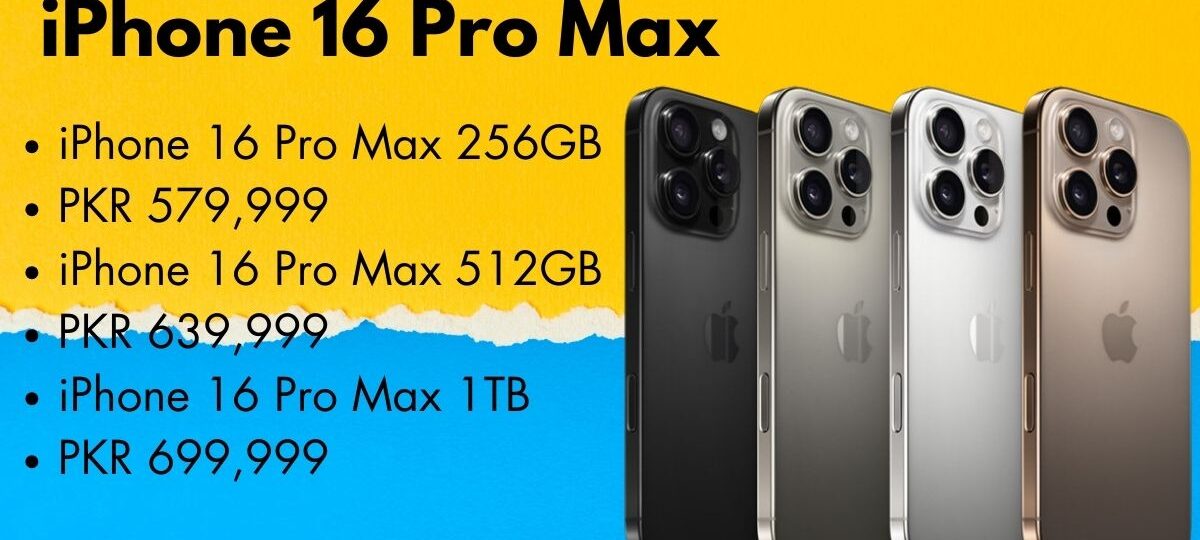 iPhone 16 Pro Max front and back view showcasing sleek design and triple camera system
