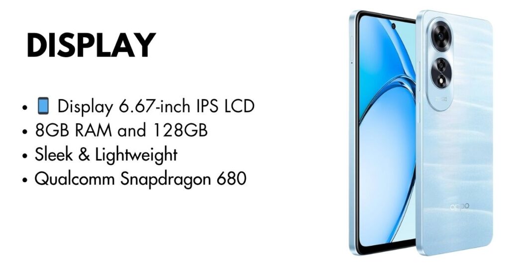 OPPO A60 vibrant 6.67-inch display with 90Hz refresh rate