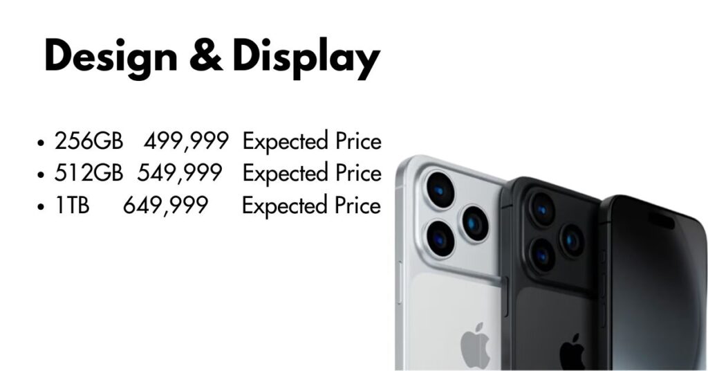 Triple-lens camera setup of iPhone 17 Pro Max with advanced AI photography features and periscope zoom.