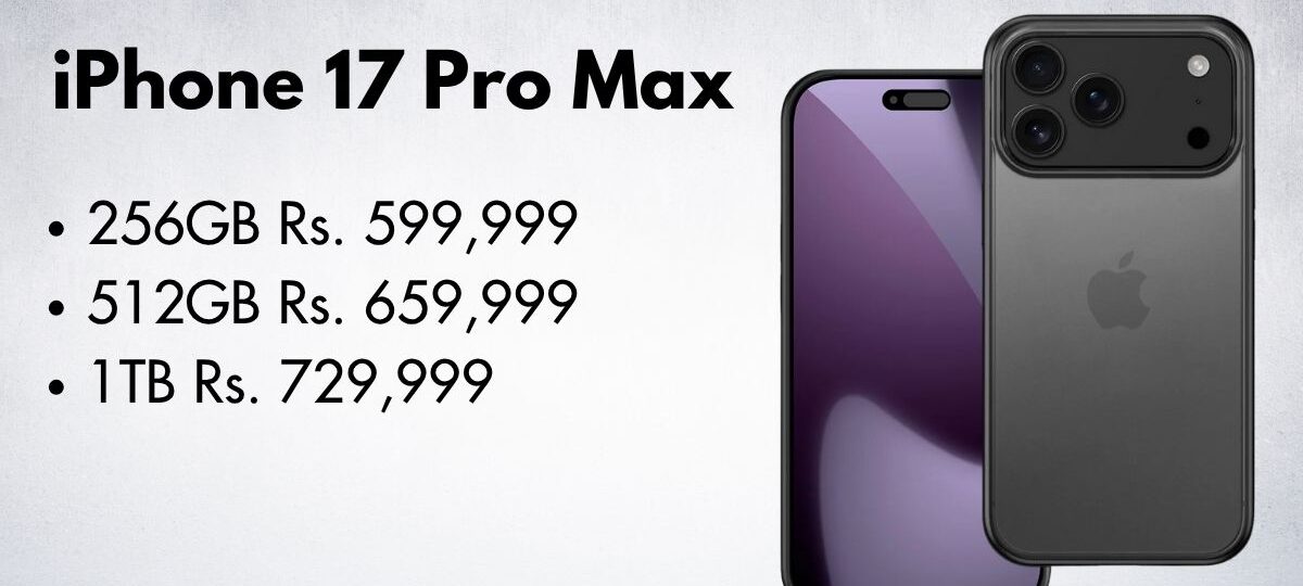 iPhone 17 Pro Max in titanium finish showcasing triple-lens camera and sleek design